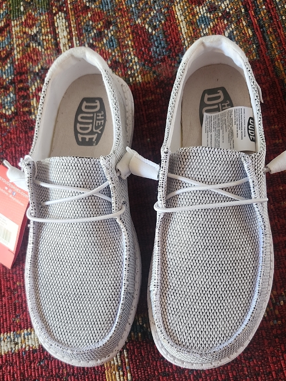 NEW! Hey Dude Stone White Slip-On Loafers